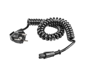 Kabel zasilający KABKOM KABEL ZASILAJĄCY LAPTOP (MIKI) C5 SPIRALA 0.6-2.5M NATEC EXTREME MEDIA (BLISTER) - NKA-0846 3