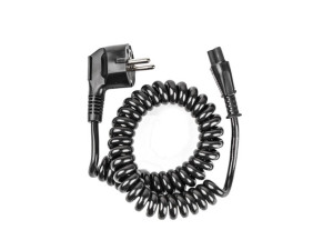 Kabel zasilający KABKOM KABEL ZASILAJĄCY LAPTOP (MIKI) C5 SPIRALA 0.6-2.5M NATEC EXTREME MEDIA (BLISTER) - NKA-0846 4