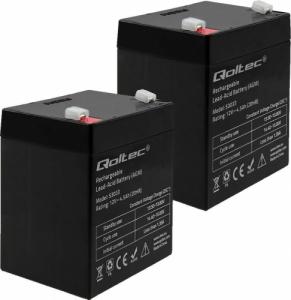 Qoltec 2x Akumulator AGM 12V 4.5Ah HQ 1