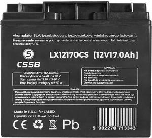 CSSB Akumulator żelowy CSSB 12V 17Ah 2