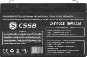 CSSB Akumulator żelowy 6V 14Ah 2