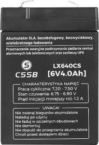 CSSB Akumulator żelowy 6V 4Ah 2