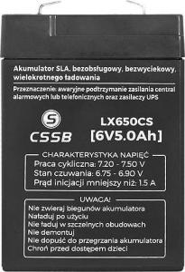 CSSB Akumulator żelowy 6V 5Ah 2