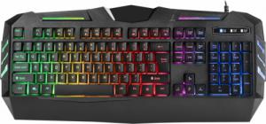 Fury Zestaw gamingowy klawiatura podświetlana FURY SPITFIRE mysz mata RGB słuchawki mikrofon 3