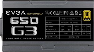 Zasilacz EVGA SuperNOVA G3 650W (220-G3-0650-Y1) 4