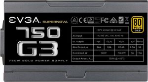 Zasilacz EVGA SuperNOVA G3 750W (220-G3-0750-X1) 4