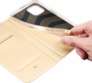 Dux Ducis Skin Pro kabura etui pokrowiec z klapką iPhone 14 Max złoty 17