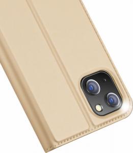 Dux Ducis Skin Pro kabura etui pokrowiec z klapką iPhone 14 Max złoty 21