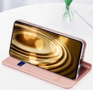 Dux Ducis Etui XIAOMI REDMI 10C z Klapką Eko* Skóra Skin Leather różowe 3