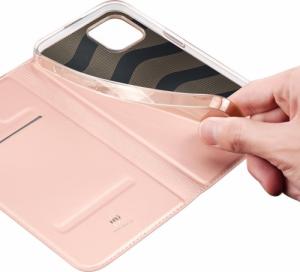 Dux Ducis Skin Pro kabura etui pokrowiec z klapką iPhone 14 Max różowy 17