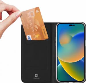 Dux Ducis Skin Pro kabura etui pokrowiec z klapką iPhone 14 Pro Max czarny 12