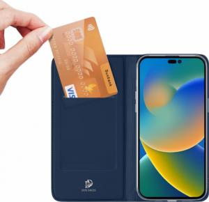 Dux Ducis Skin Pro kabura etui pokrowiec z klapką iPhone 14 Pro niebieski 12