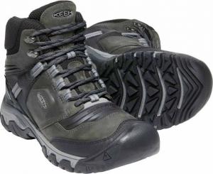Buty trekkingowe męskie Keen Ridge Flex Mid WP Magnet/Black r. 42.5 (KE-1024911) 5