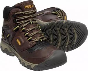 Buty trekkingowe męskie Keen Ridge Flex Mid WP Coffee Bean/Keen Yelow r. 43 (KE-1026614) 4