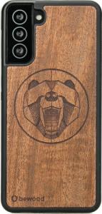 BeWood Drewniane Etui Samsung Galaxy S21 Plus NIEDŹWIEDŹ MERBAU 1