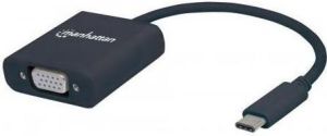 Adapter USB Manhattan USB-C - VGA Czarny  (151771) 1