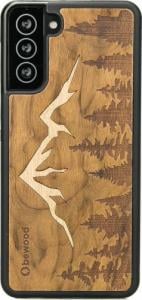 BeWood Drewniane Etui Samsung Galaxy S21 FE GÓRY IMBUIA 1