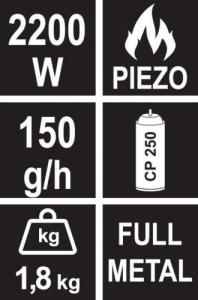 Cattara Podróżna kuchenka gazowa Traveler 6