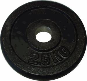 CorbySport Talerz do sztangi 2,5 kg czarny 30 mm 1