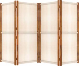 vidaXL vidaXL Parawan 4-panelowy, kremowy, 280 x 180 cm 5