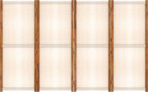 vidaXL vidaXL Parawan 4-panelowy, kremowy, 280 x 180 cm 6