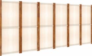 vidaXL vidaXL Parawan 6-panelowy, kremowy, 420 x 180 cm 2