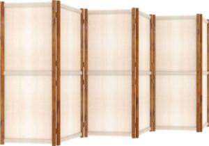 vidaXL vidaXL Parawan 6-panelowy, kremowy, 420 x 180 cm 4