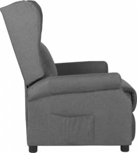 vidaXL vidaXL Elektryczny fotel uszak, rozkładany, szara tkanina 4