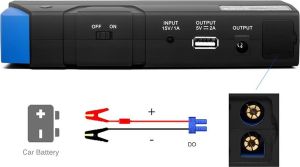 Powerbank Whitenergy 13600mAh Czarno-niebieski 5