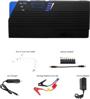 Powerbank Whitenergy 13600mAh Czarno-niebieski 6