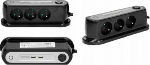 Listwa zasilająca Orno 3 gniazda 1.4 m czarna (OR-AE-13190/B) 2