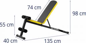 Ławka treningowa do ćwiczeń klatki piersiowej ramion brzucha bicepsu do 100 kg 6