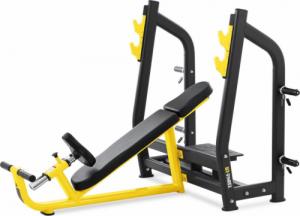 Gymrex Ławeczka treningowa czarno-żółta 2