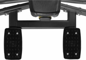 Gymrex Ławka ławeczka treningowa skośna pod sztangę do wyciskania głową w górę czarno-żółta 9