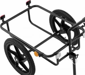 Uniprodo Wózek przyczepka rowerowa transportowa z odblaskami do 35 kg 6