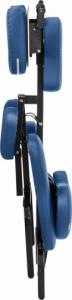 Physa Krzesło do masażu tatuażu przenośne składane Montpellier Blue do 130 kg niebieskie Krzesło do masażu tatuażu przenośne składane Montpellier Blue do 130 kg niebieskie 4