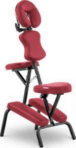 Physa Krzesło do masażu tatuażu przenośne składane Montpellier Red do 130 kg czerwone Krzesło do masażu tatuażu przenośne składane Montpellier Red do 130 kg czerwone 2