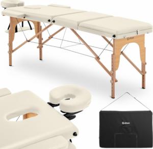 Physa Stół łóżko do masażu drewniane przenośne składane Marseille Beige do 227 kg beżowe Stół łóżko do masażu drewniane przenośne składane Marseille Beige do 227 kg beżowe 1