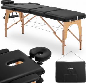 Physa Stół łóżko do masażu drewniane przenośne składane Marseille Black do 227 kg czarne Stół łóżko do masażu drewniane przenośne składane Marseille Black do 227 kg czarne 1