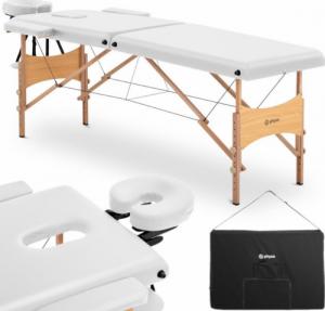 Physa Stół łóżko do masażu drewniane przenośne składane Toulouse White do 227 kg białe Stół łóżko do masażu drewniane przenośne składane Toulouse White do 227 kg białe 1