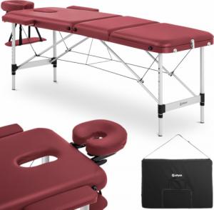 Physa Stół łóżko do masażu przenośne składane Bordeaux Red do 180 kg czerwone Stół łóżko do masażu przenośne składane Bordeaux Red do 180 kg czerwone 1