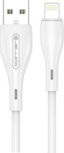 Kabel USB Jellico USB-A - Lightning 1 m Biały (6973771103383) 1