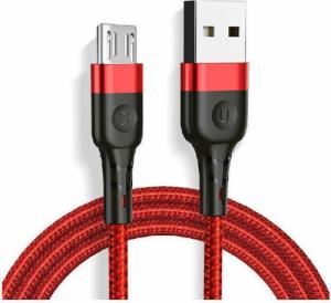 Kabel USB Jellico USB-A - microUSB 1.2 m Czerwony (6972310645803) 1