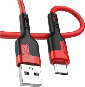 Kabel USB Jellico USB-A - microUSB 1 m Czerwony (6973771100986) 1