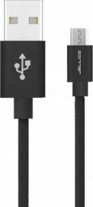 Kabel USB Jellico USB-A - microUSB 1 m Czarny (6971805921712) 1