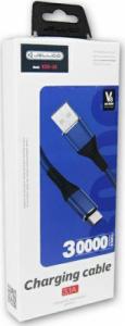 Kabel USB Jellico USB-A - microUSB 1.2 m Niebieski (6971805925406) 1