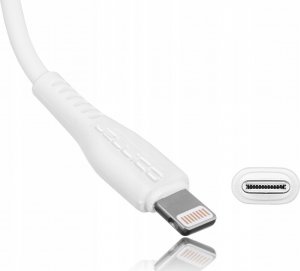 Kabel USB Jellico USB-C - Lightning 1 m Biały (6973771101075) 3