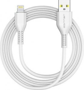 Kabel USB Jellico USB-A - Lightning 1 m Biały (6972310641195) 1