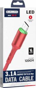 Kabel USB Jellico USB-A - microUSB 1.2 m Czerwony (6971805926700) 1