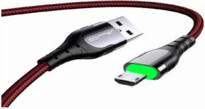 Kabel USB Jellico USB-A - microUSB 1 m Czarno-czerwony (6972310641058) 1